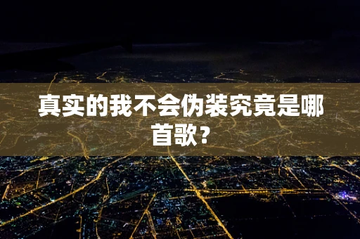 真实的我不会伪装究竟是哪首歌？