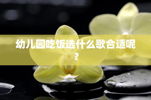 幼儿园吃饭选什么歌合适呢？