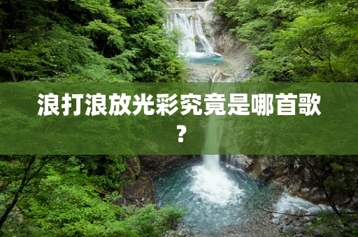 浪打浪放光彩究竟是哪首歌？