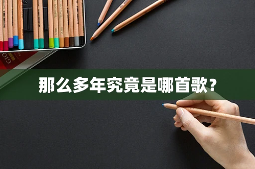 那么多年究竟是哪首歌？