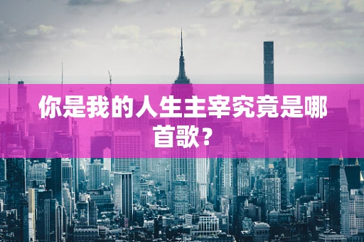 你是我的人生主宰究竟是哪首歌？