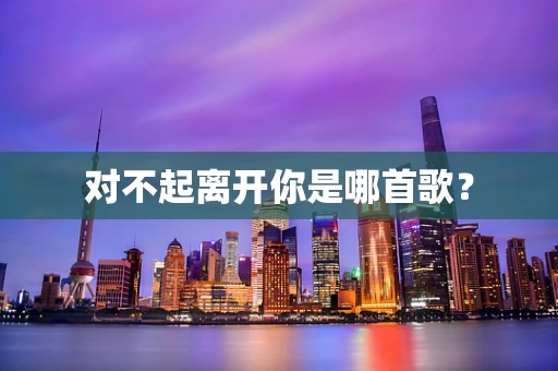 对不起离开你是哪首歌？