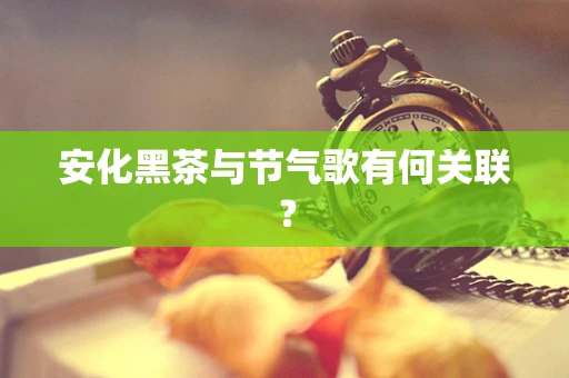 安化黑茶与节气歌有何关联？