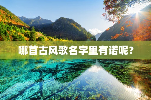 哪首古风歌名字里有诺呢？