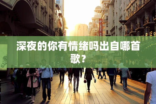 深夜的你有情绪吗出自哪首歌？