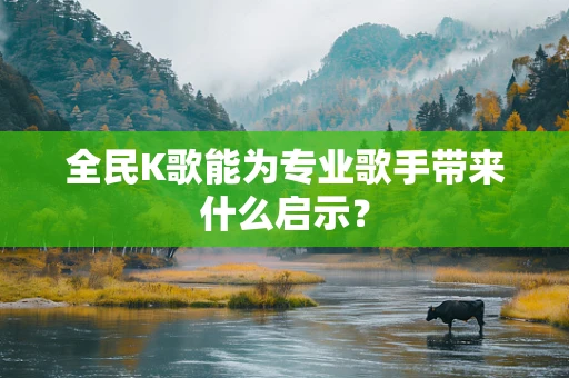 全民K歌能为专业歌手带来什么启示？