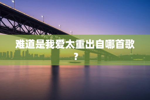 难道是我爱太重出自哪首歌？