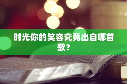 时光你的笑容究竟出自哪首歌？