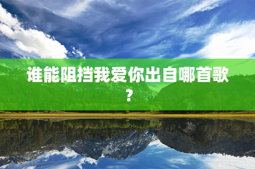谁能阻挡我爱你出自哪首歌？
