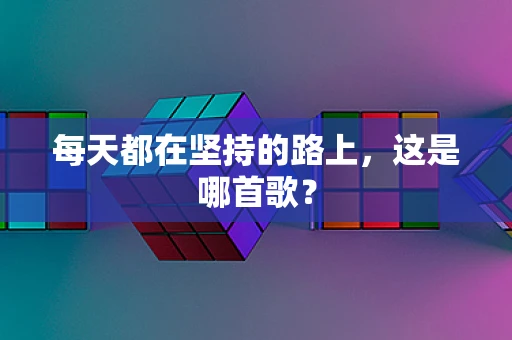 每天都在坚持的路上，这是哪首歌？