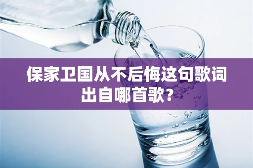 保家卫国从不后悔这句歌词出自哪首歌？