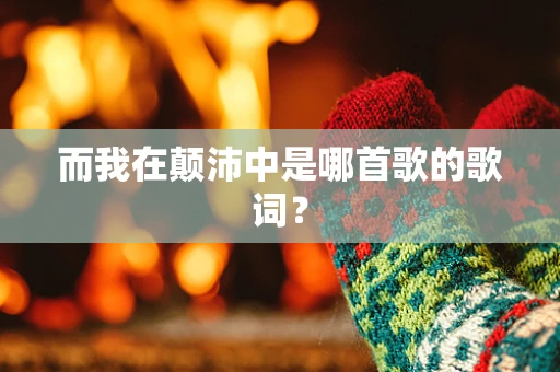 而我在颠沛中是哪首歌的歌词？