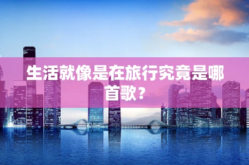 生活就像是在旅行究竟是哪首歌？