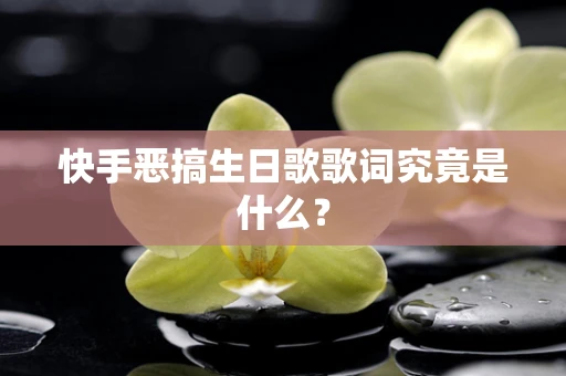 快手恶搞生日歌歌词究竟是什么？