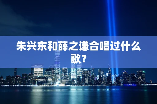 朱兴东和薛之谦合唱过什么歌？