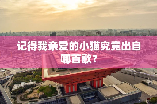 记得我亲爱的小猫究竟出自哪首歌？