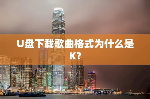 U盘下载歌曲格式为什么是K？
