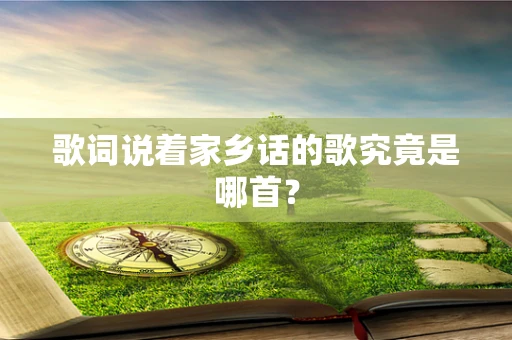 歌词说着家乡话的歌究竟是哪首？