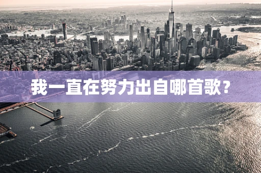 我一直在努力出自哪首歌？