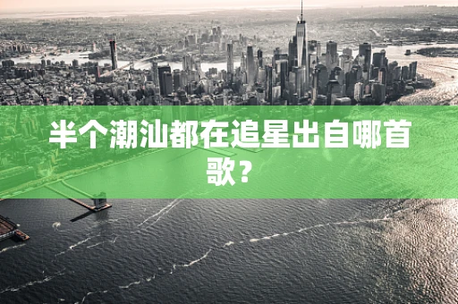 半个潮汕都在追星出自哪首歌？