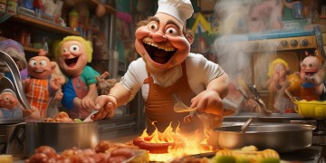 大笑翻唱过热狗的歌吗？