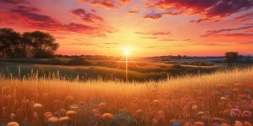 夕阳最后是什么颜色？